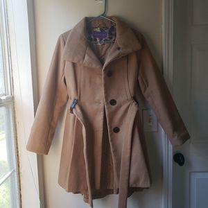 Long Camel Peacoat